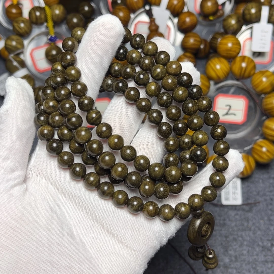 手串/手链楠木（金丝楠）阴沉0.8/108水波135