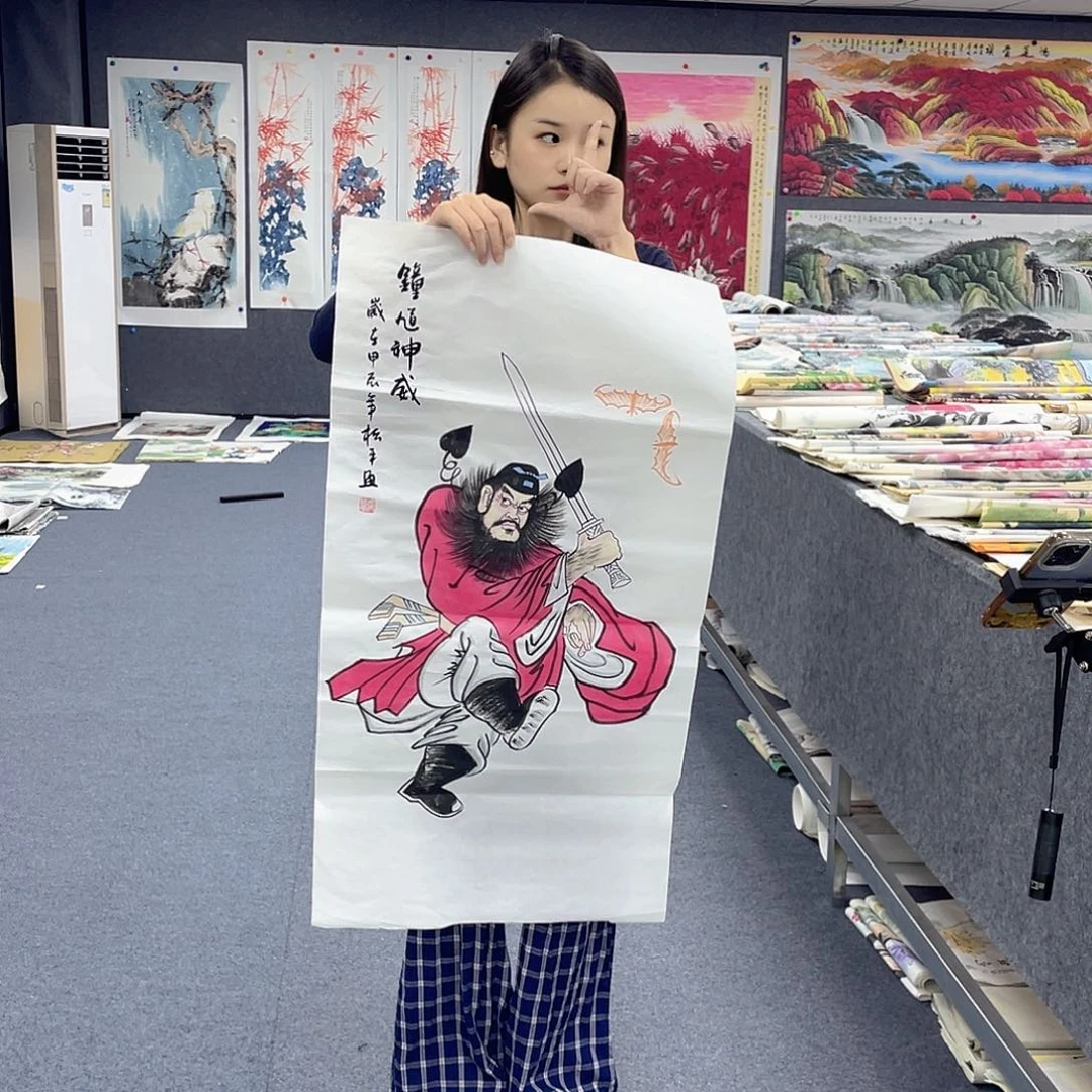 国画作品小姐姐放漏…