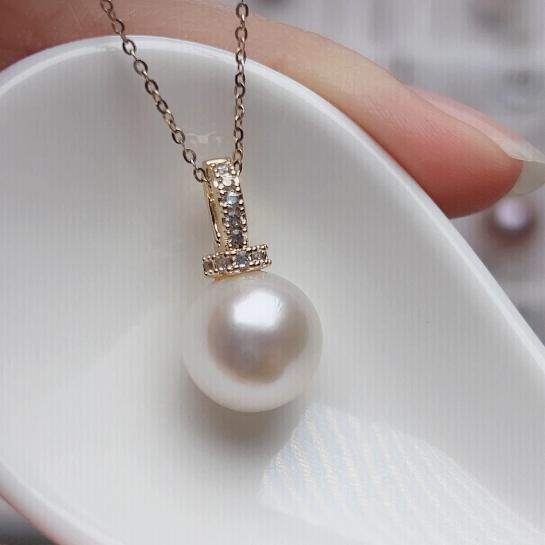 淡水珍珠未镶嵌吊坠(赠链)