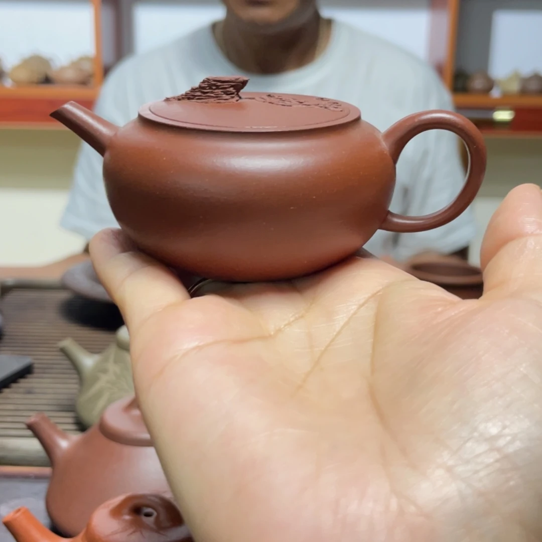 佳***&紫砂茶壶红皮龙漫山壶100CC