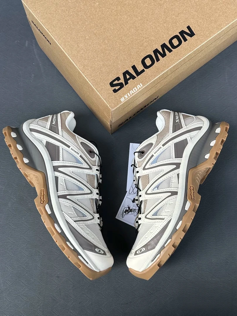 Salomon萨洛蒙XT-Quest卡其色 摩卡低帮户外跑步鞋官方正品