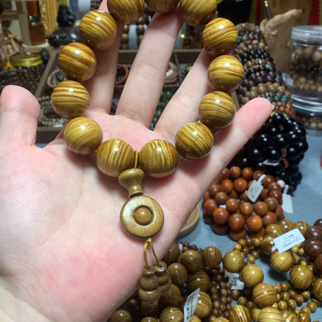 手串/手链楠木（金丝楠）金丝楠精品18mm