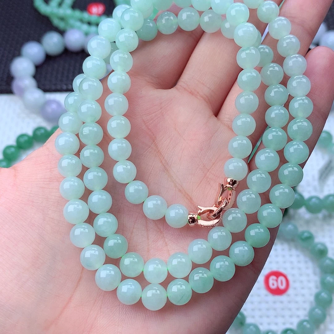 翡翠未镶嵌毛衣链