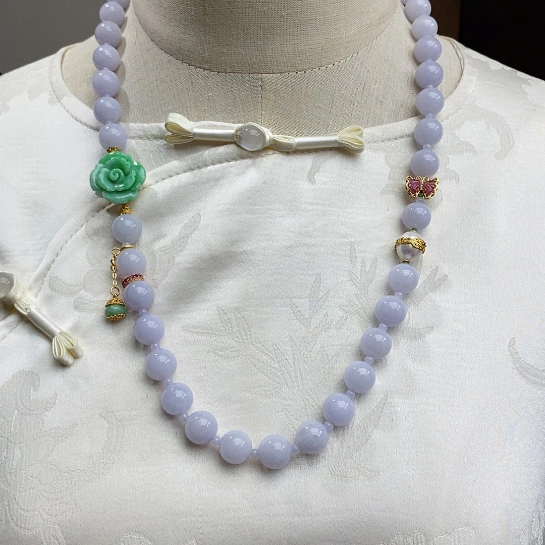 翡翠颈饰未镶嵌天然