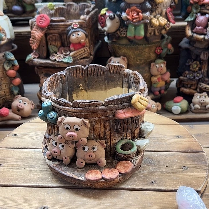 嘻哈多肉花盆百搭