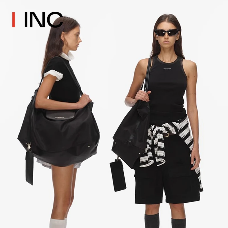 ECHOADE 25SS时髦百搭 轻盈防水豹纹/黑色/米色多功能大号HOBO包