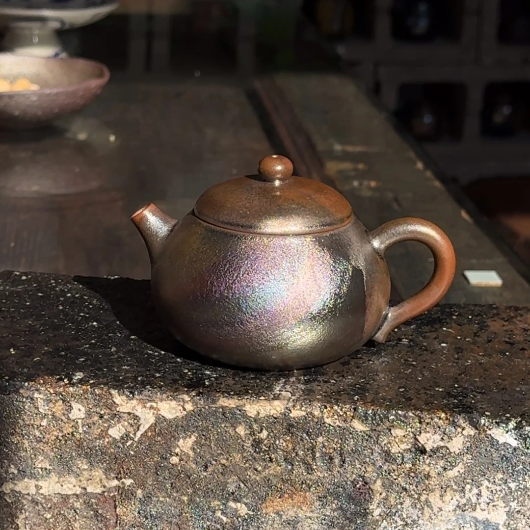 建水紫陶紫泥柴烧茶具