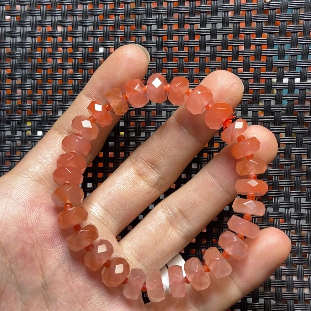 南红玛瑙未镶嵌手串9+’mm