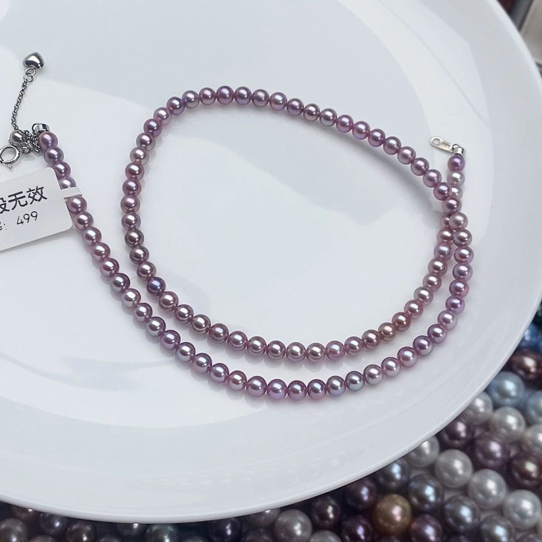 淡水珍珠颈饰银S925镶嵌