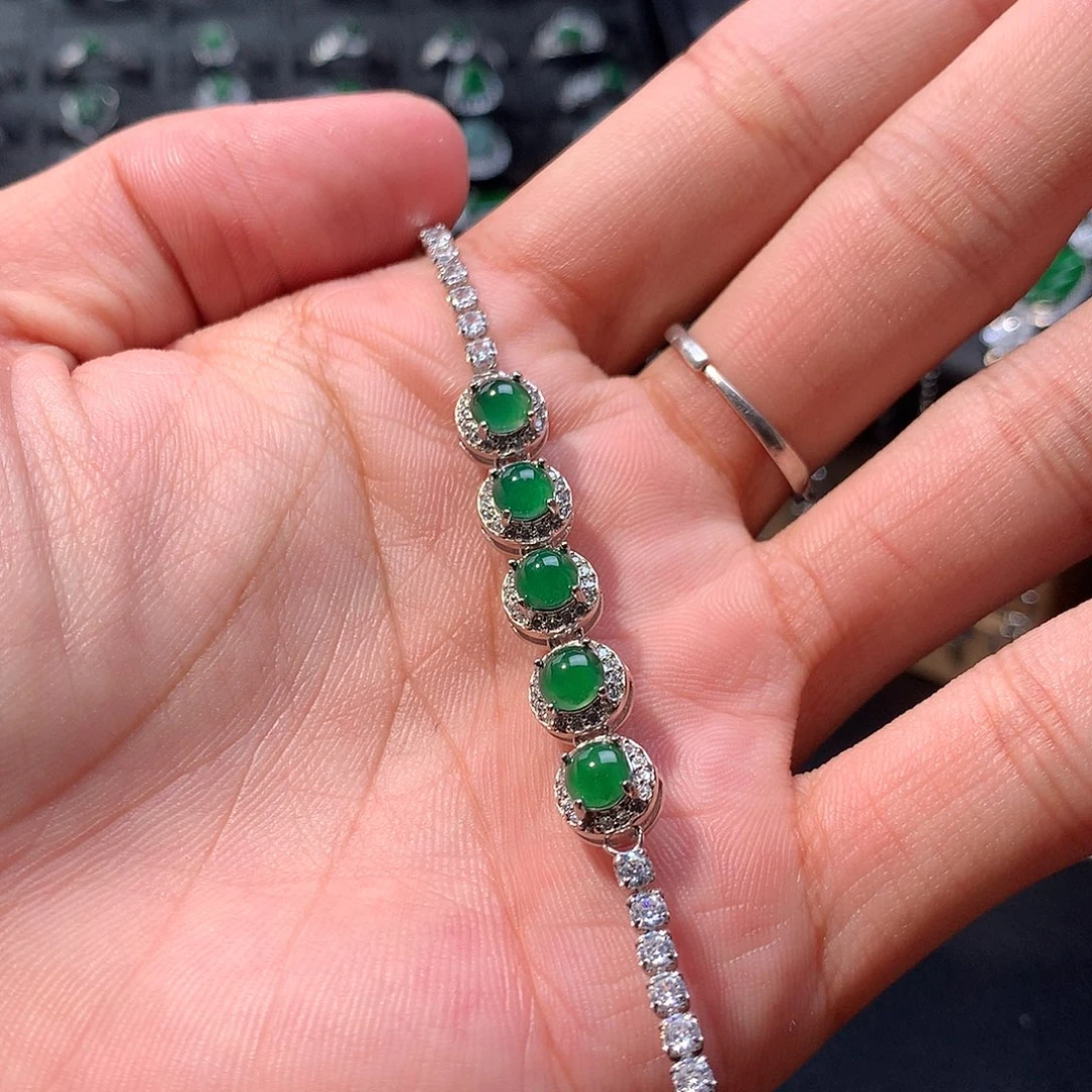 翡翠未镶嵌手链手链