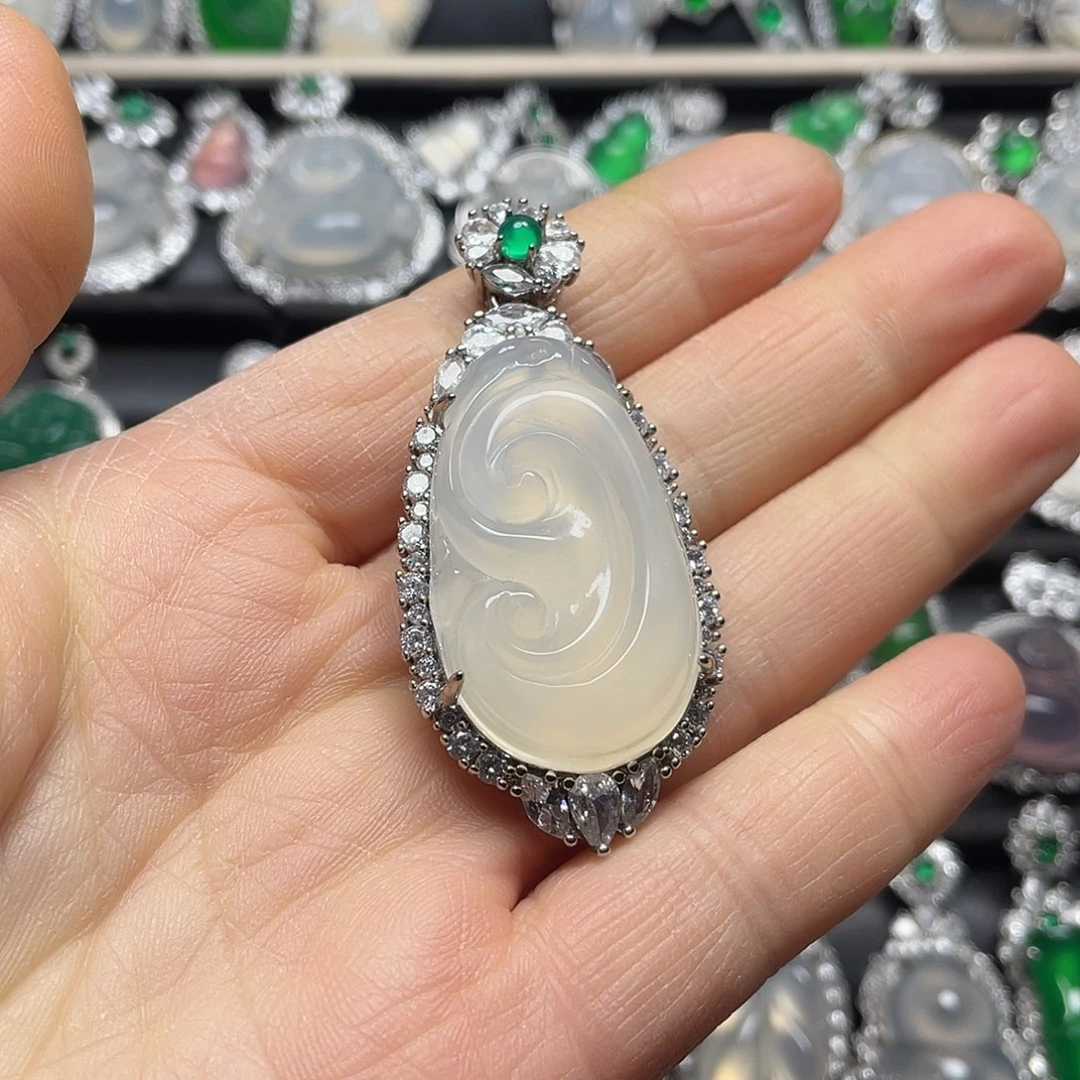 玛瑙/玉髓合金挂件