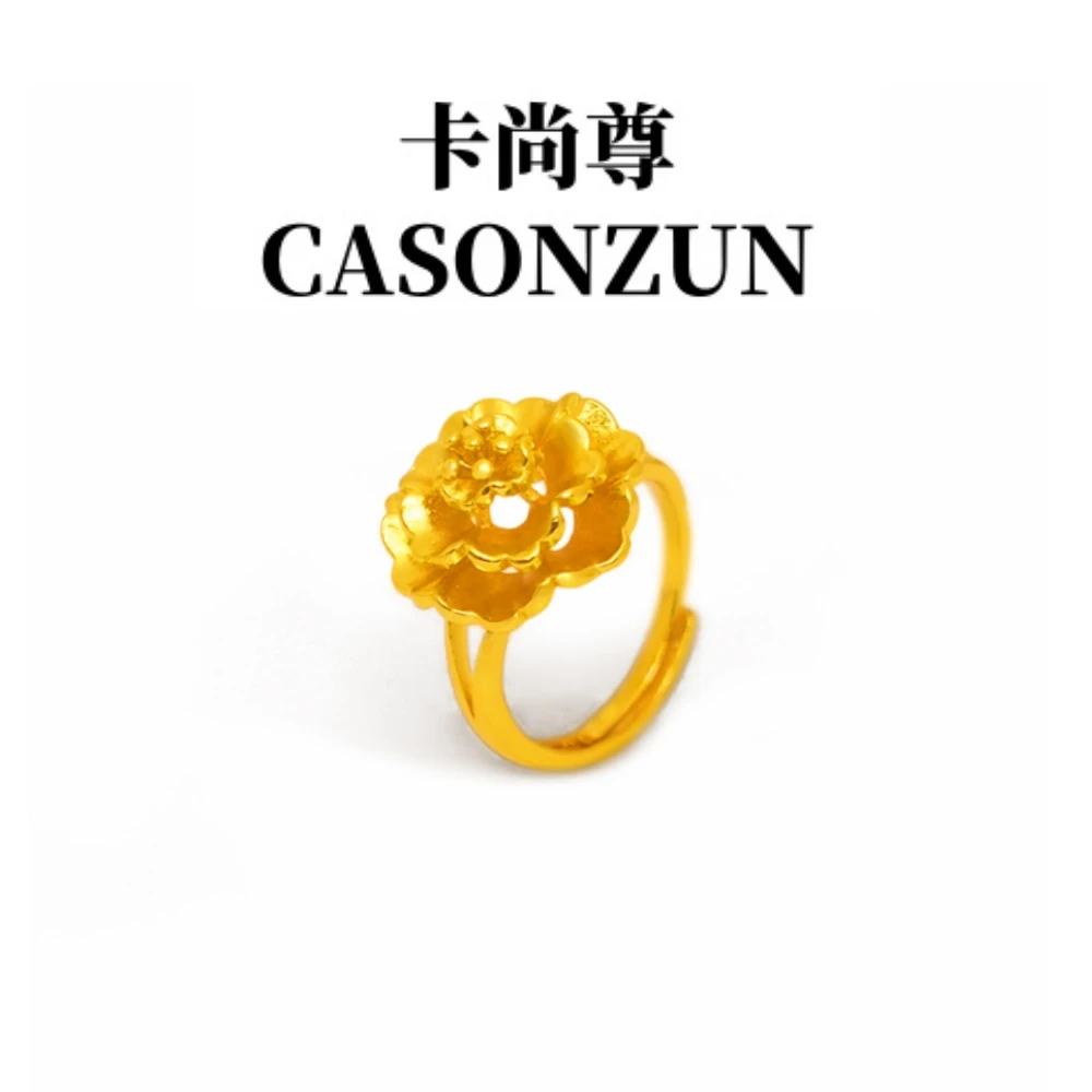 【H】新款时尚匠心工艺富贵花开牡丹花戒指【SCJ01】
