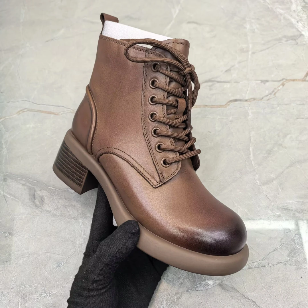 d（孤品）35码短靴女靴子 51434-6807牛皮