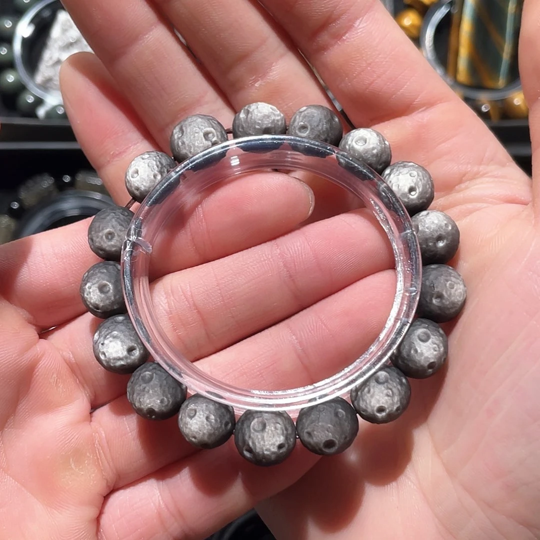 黑曜岩手串未镶嵌