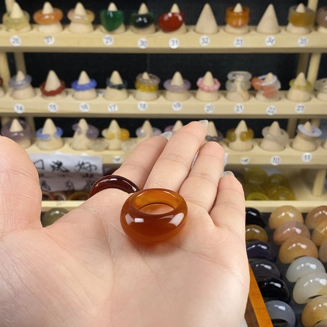 玛瑙/玉髓未镶嵌戒指