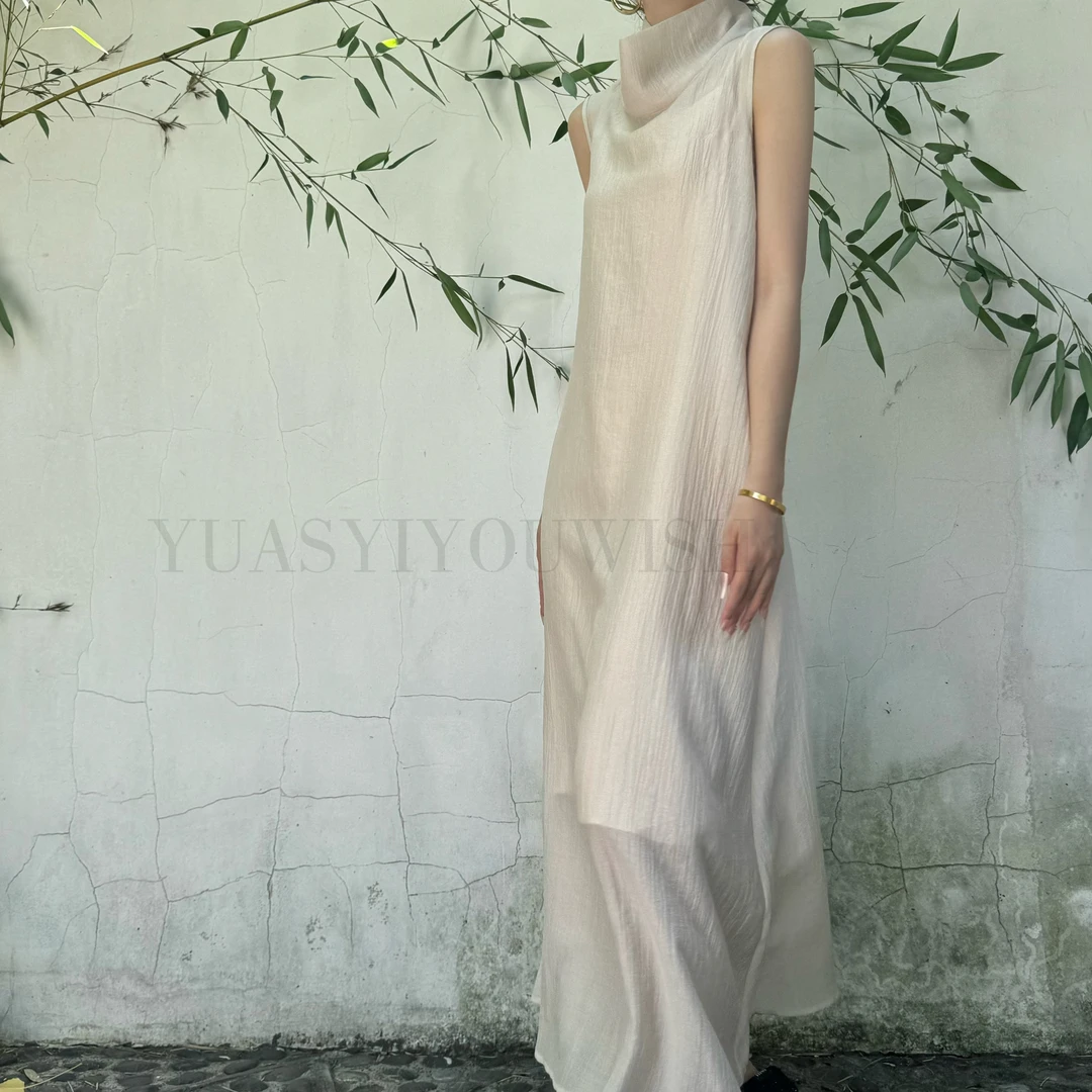 YUASYIYOUWISH|"无尘"设计师版型气质连衣裙