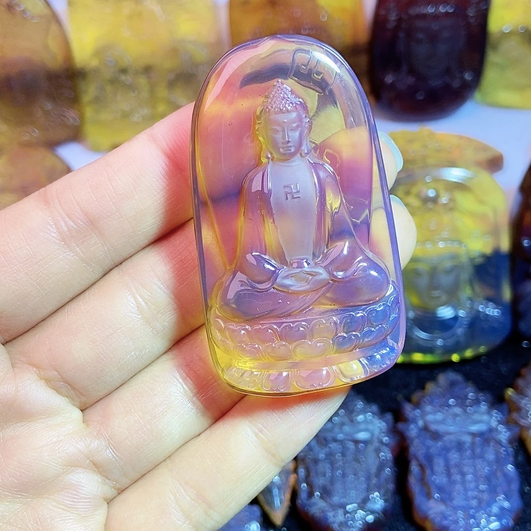 琥珀颈饰未镶嵌如来佛