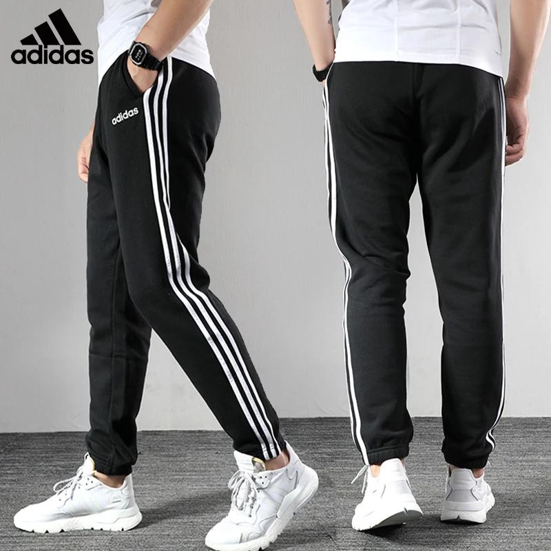 adidas/阿迪达斯冬季男士潮流宽松加厚运动休闲裤秋冬加绒束脚裤