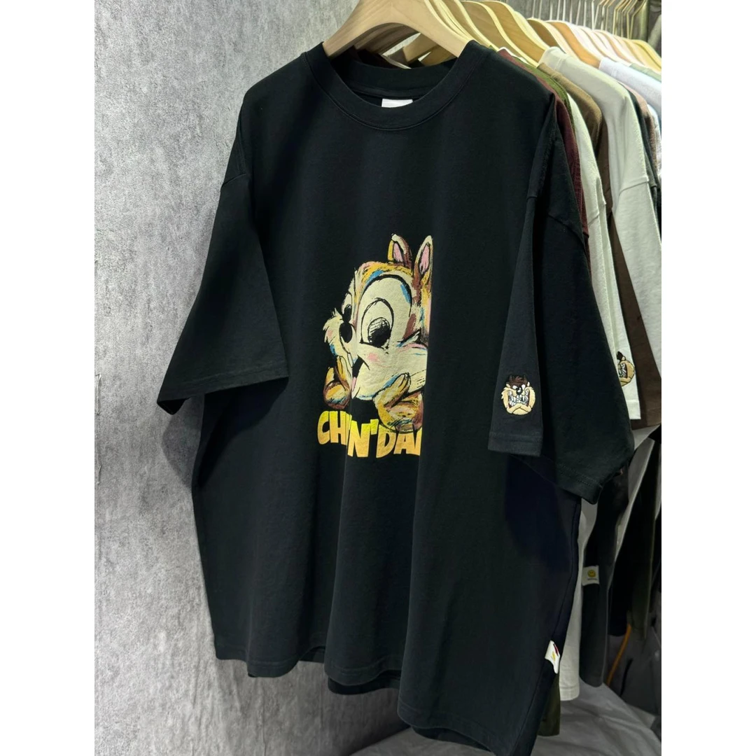 100%纯棉300克重磅美式高街短袖T恤男夏季ins潮百搭宽松体恤上衣