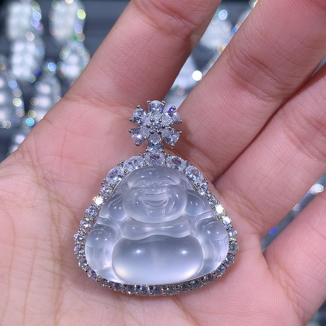 石英质玉颈饰银S925镶嵌33