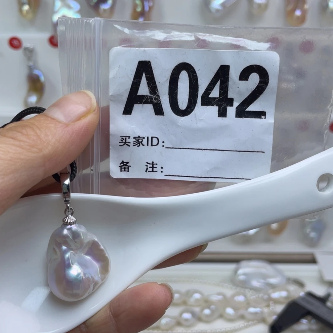 淡水珍珠巴洛克银S925镶嵌