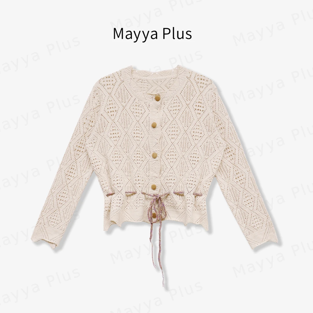 【西双版纳】Mayya Plus麦芽定制法式高级感针织衫减龄上衣32518151