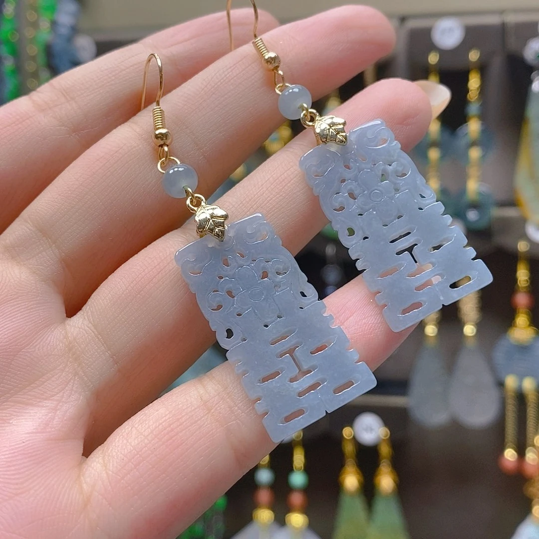 未镶嵌翡翠耳饰翡翠