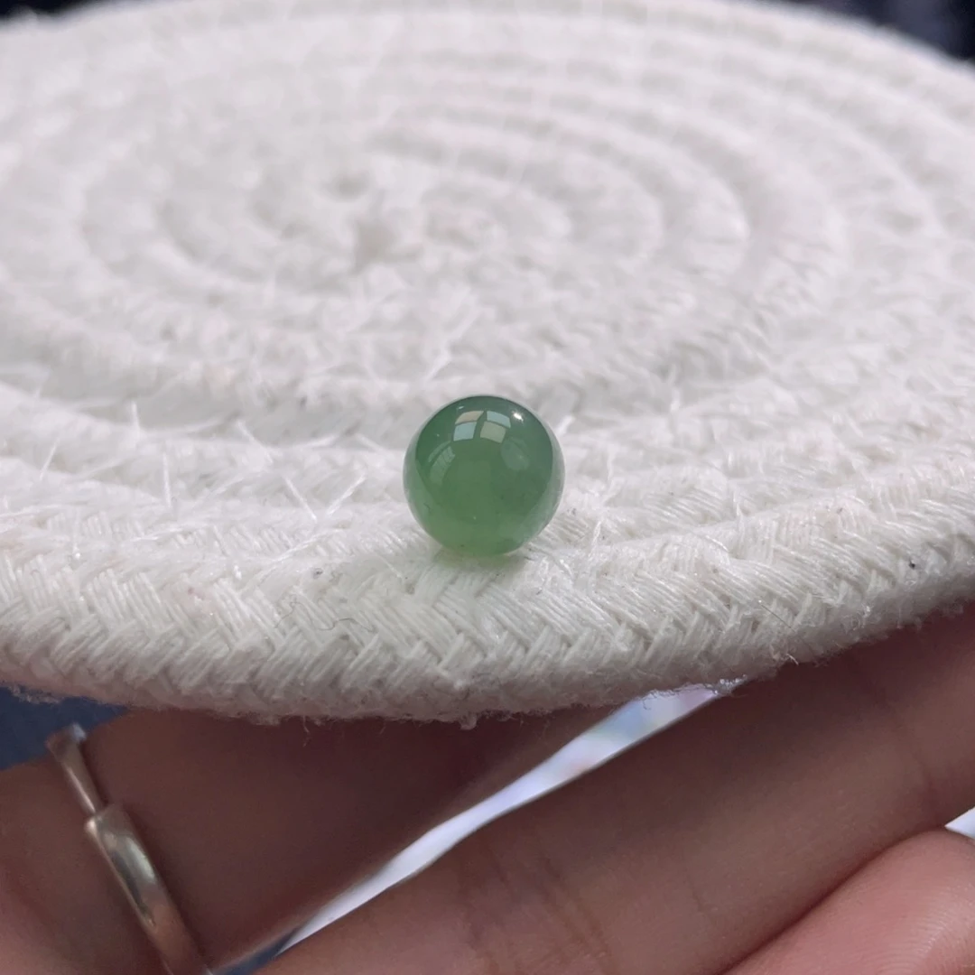 散珠翡翠特色老蓝水圆珠卡8.8mm