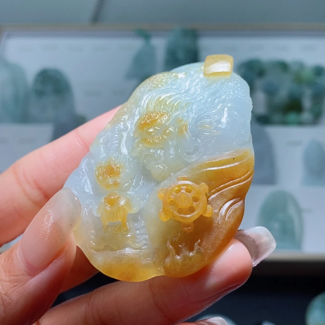 定制翡翠未镶嵌定制吊坠