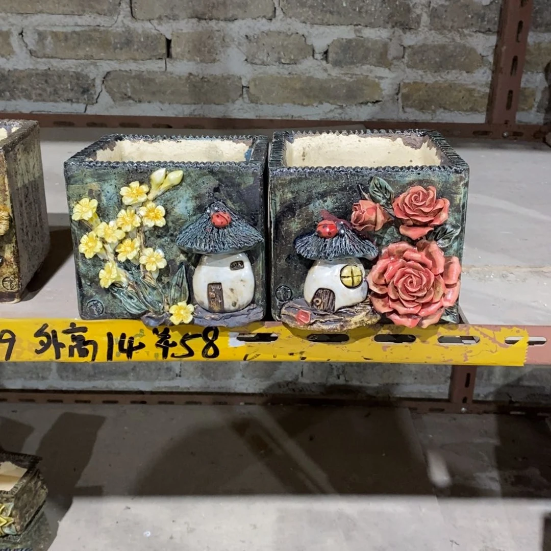 红陶玲*青藤花器多肉花盆