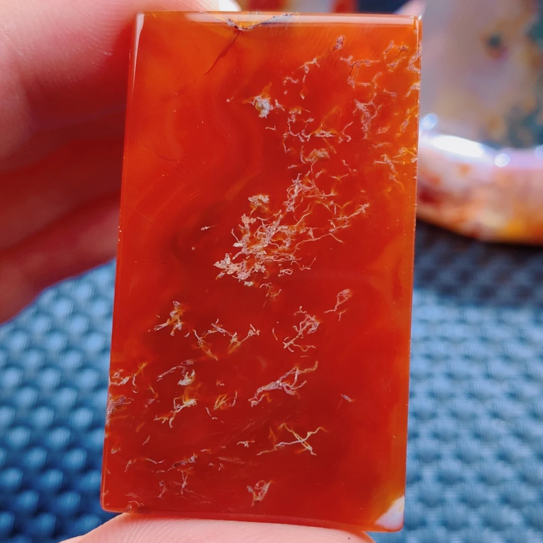 玛瑙/玉髓颈饰未镶嵌红*
