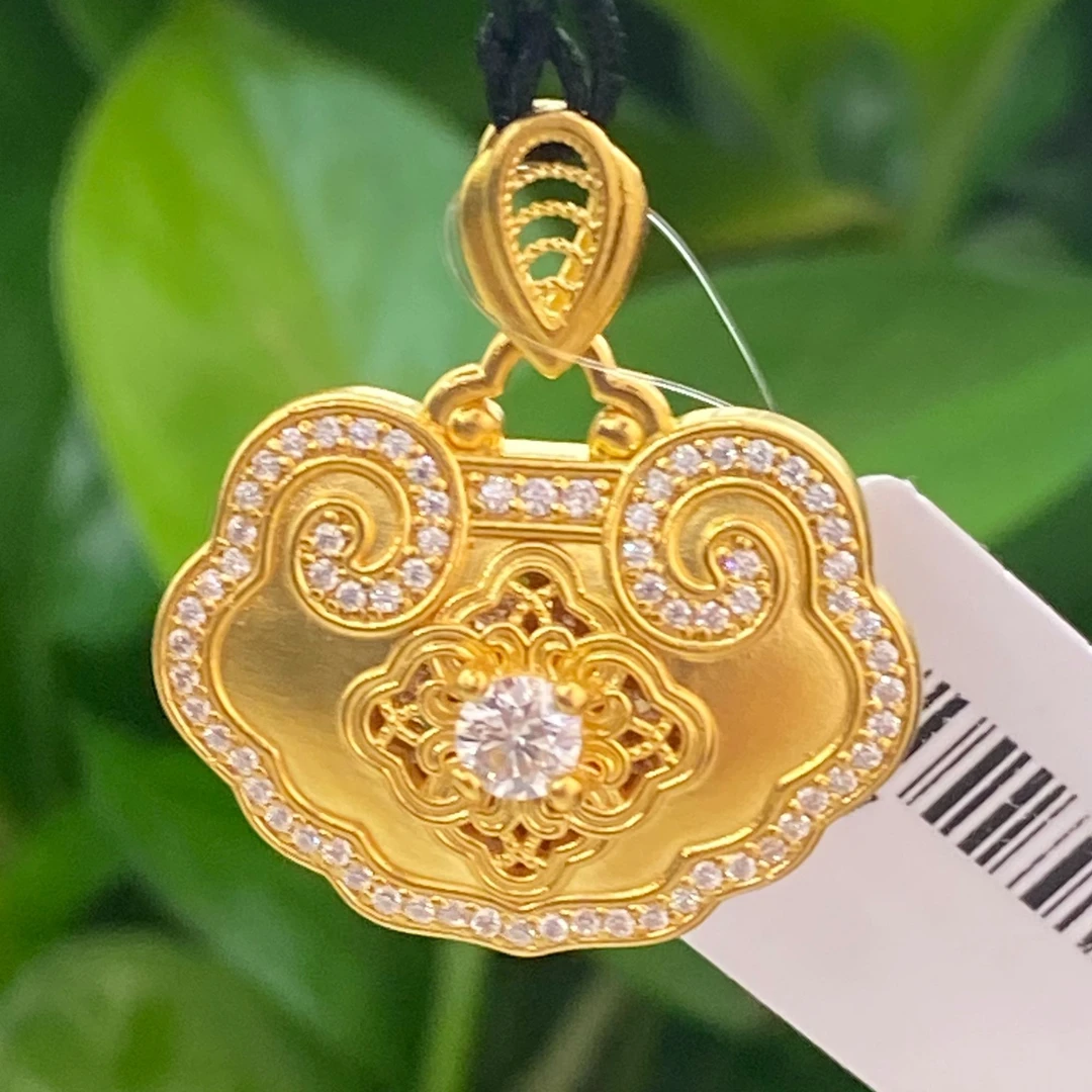 如意锁包足金999