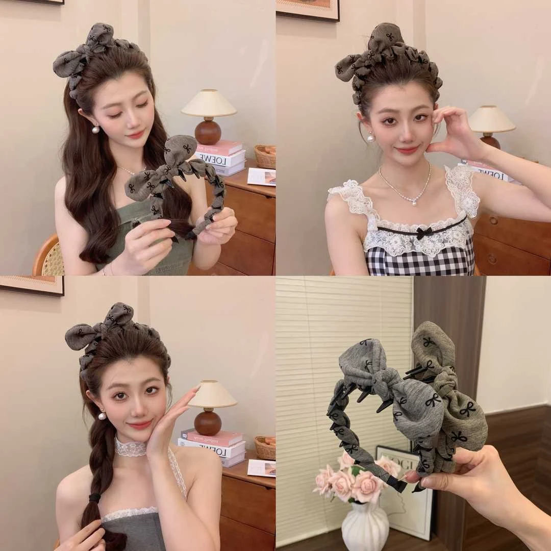 可拆卸蝴蝶结发箍2025新款百搭头箍小众感立体时尚压发发箍发饰