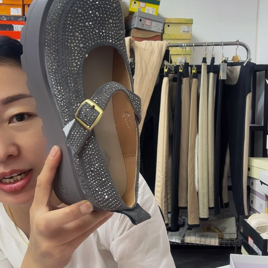 松糕鞋38码灰色拉带波姐