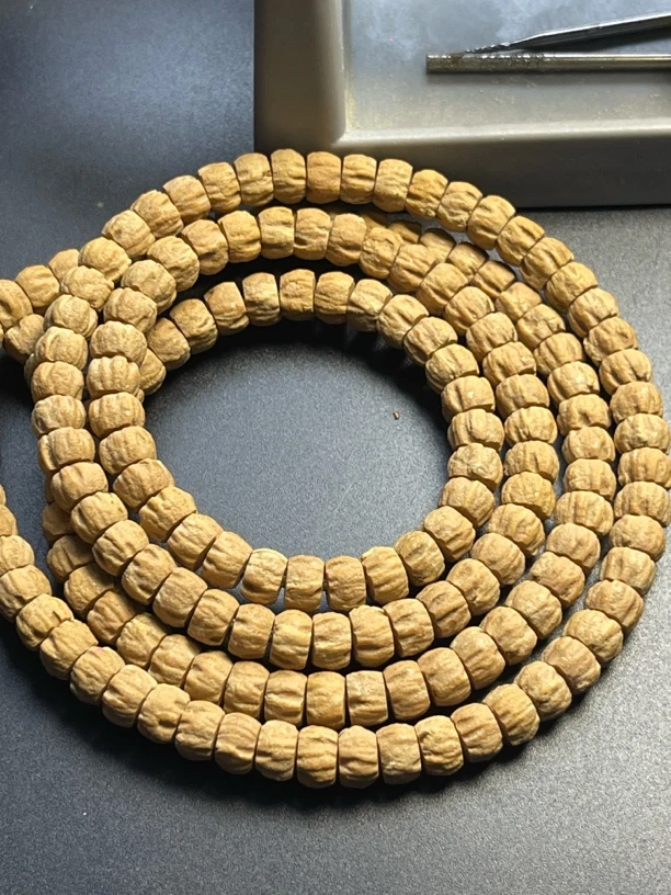 热振柏香籽手串108藏式直切拉丝顺纹高油高密男女脖挂长串A290A6