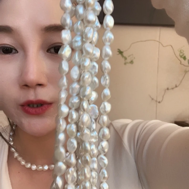 银S925镶嵌颈饰淡水珍珠