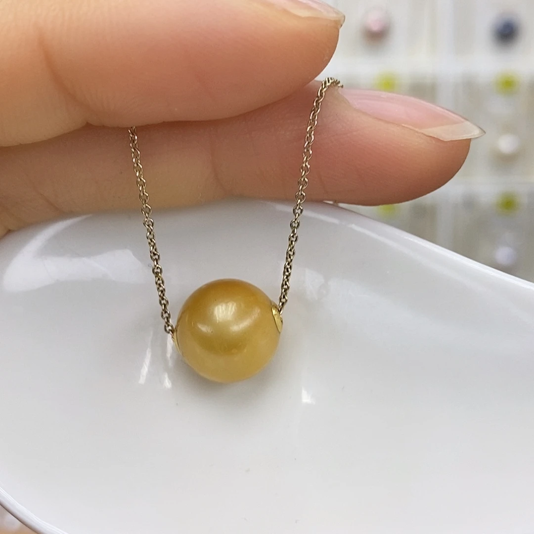 吊坠(赠链)18K金镶嵌淡水珍珠