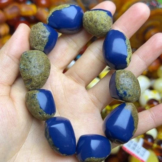 琥珀未镶嵌手链蜜蜡