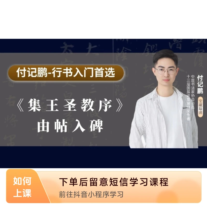 付记鹏老师-【集王圣教序】6讲+一次直播答疑（读书卡）