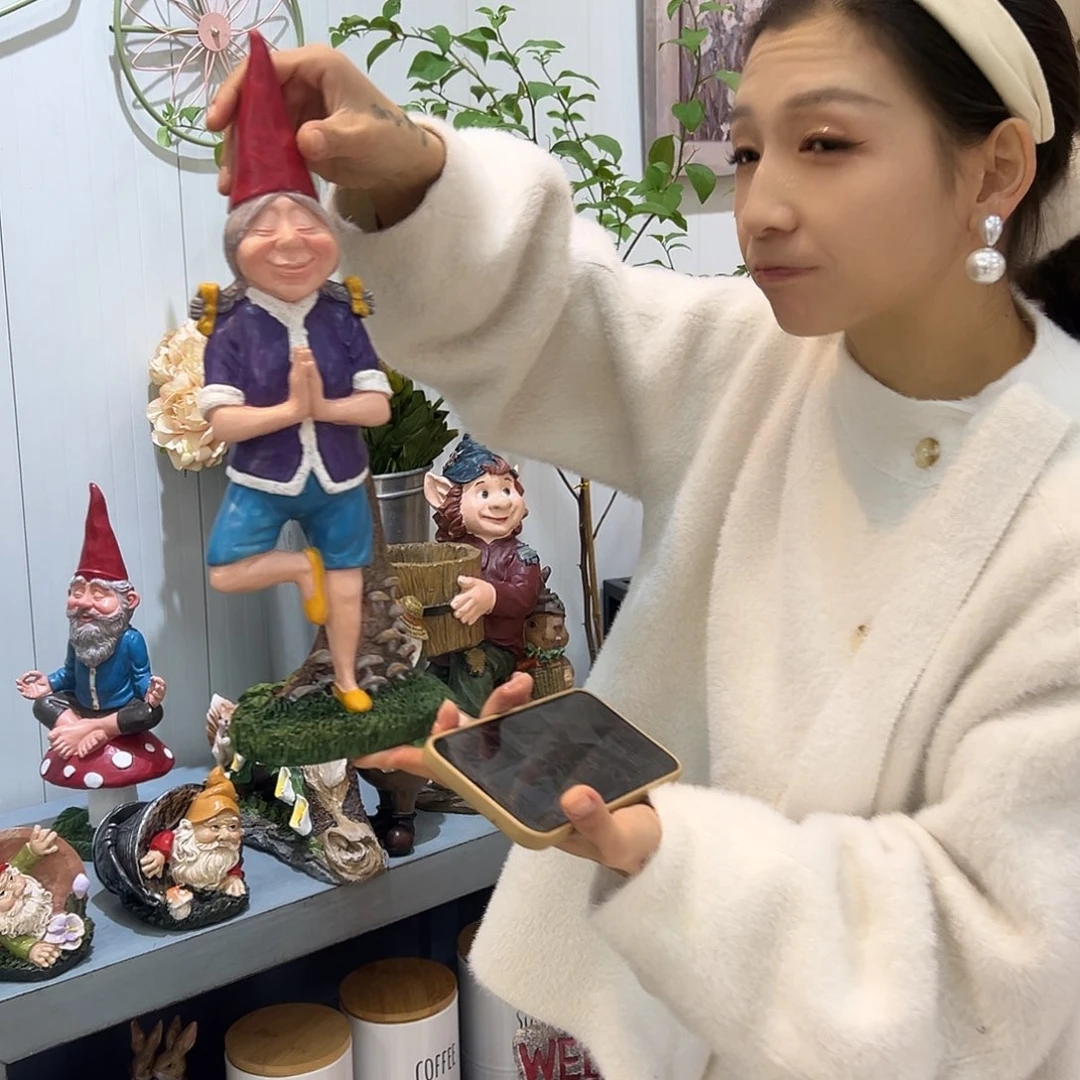 花园摆件红红火火