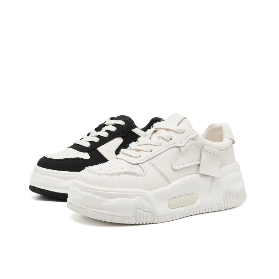 【棉花糖】2025休闲板鞋时尚厚底女鞋春夏低帮潮流休闲鞋L60