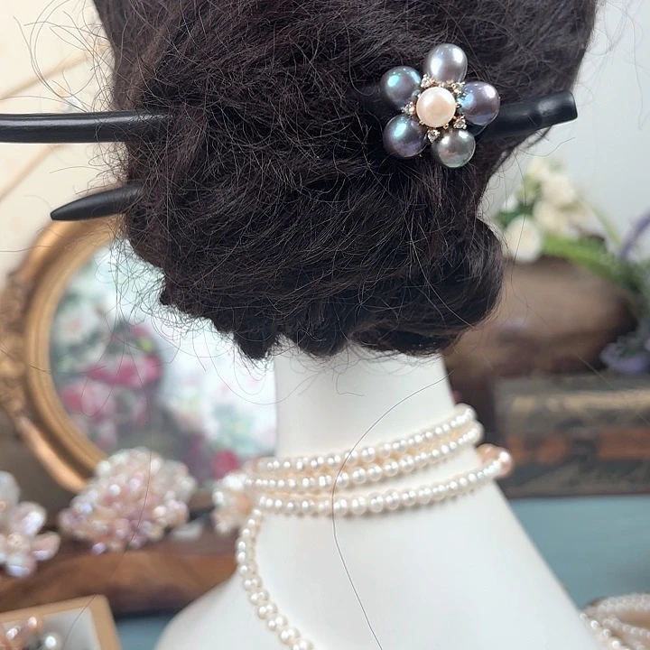 未镶嵌发饰淡水珍珠