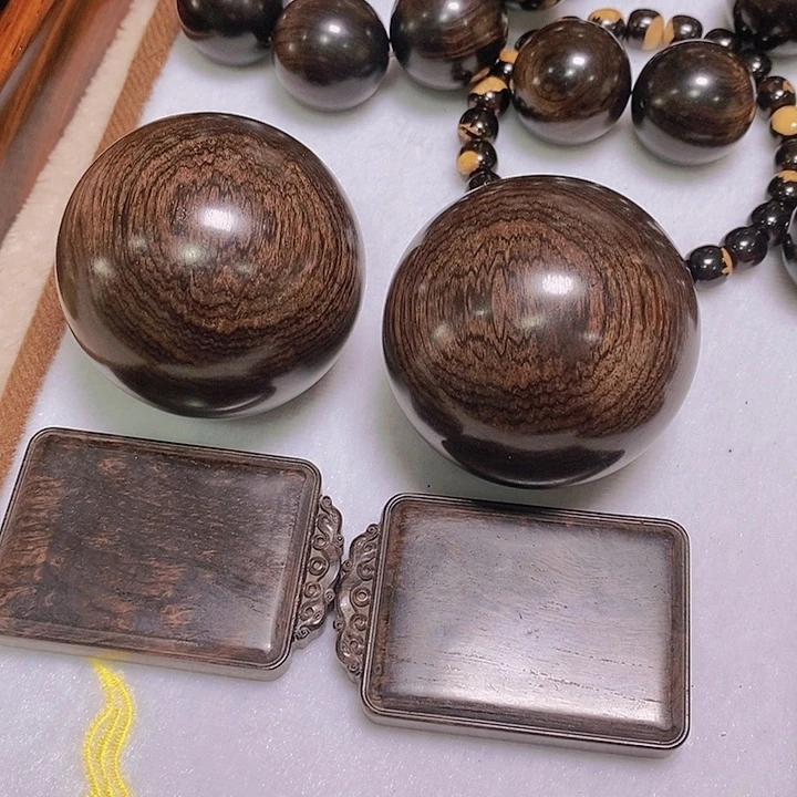 东非黑黄檀（紫光檀）无事牌保健球