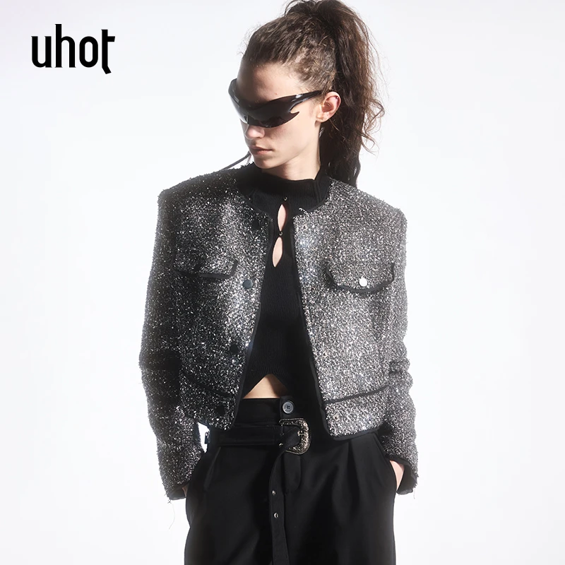 UHOT 小香风气质轻奢短款时尚设计师短外套UWFW6W400