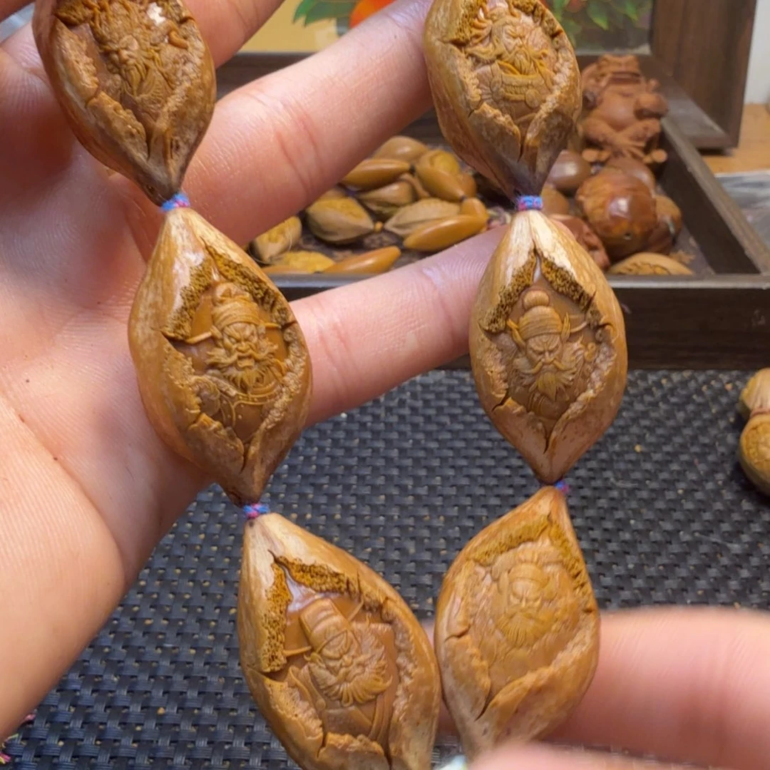 橄榄核手串/手链满天星钟馗