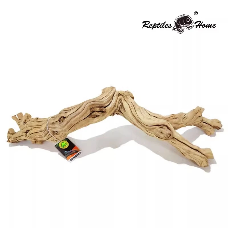 爬宠龙纹霸王藤木造景树枝晒台供守宫蛇攀爬装饰