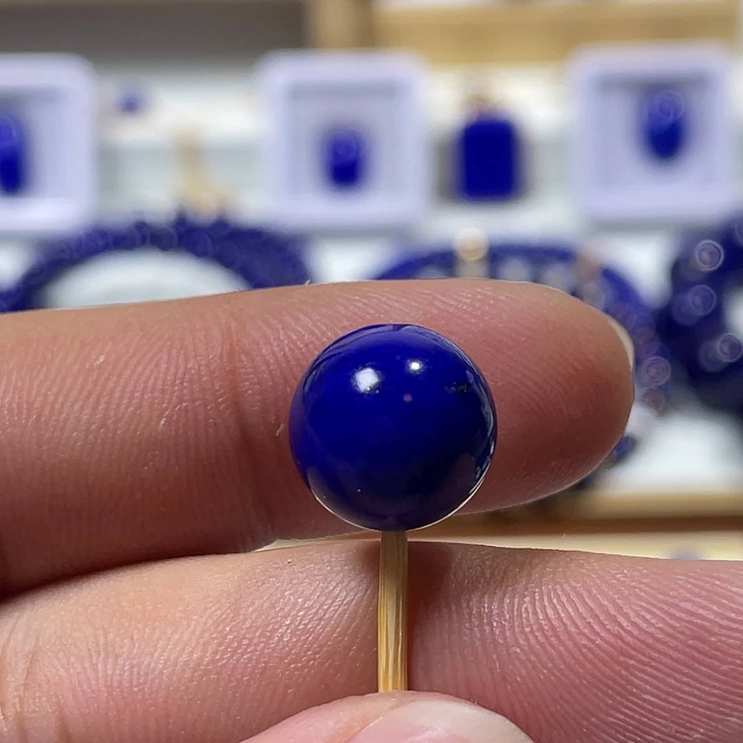 层***啊青金石未镶嵌12.1mm单珠