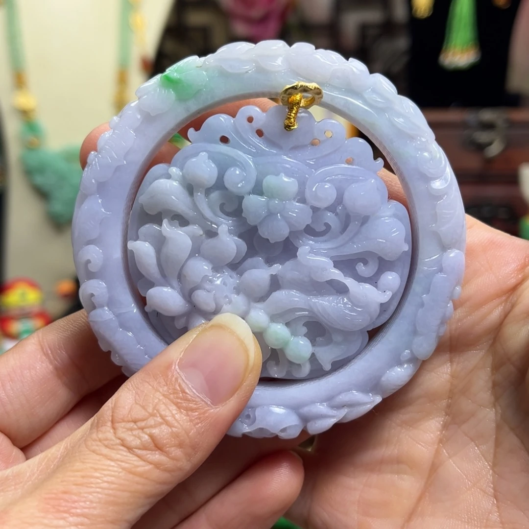 翡翠未镶嵌颈饰天然翡翠手镯套装57圈口