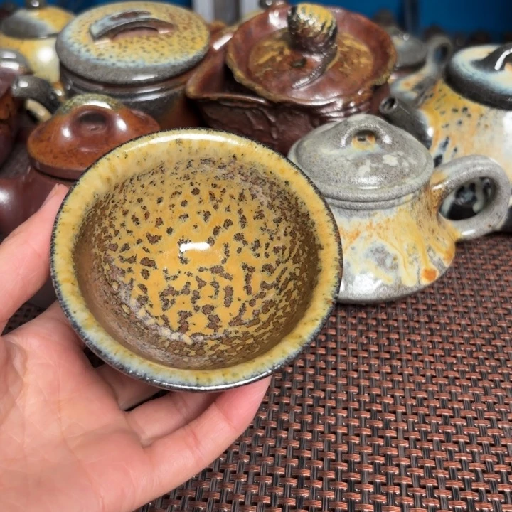 茶杯紫砂老斗笠杯100 C