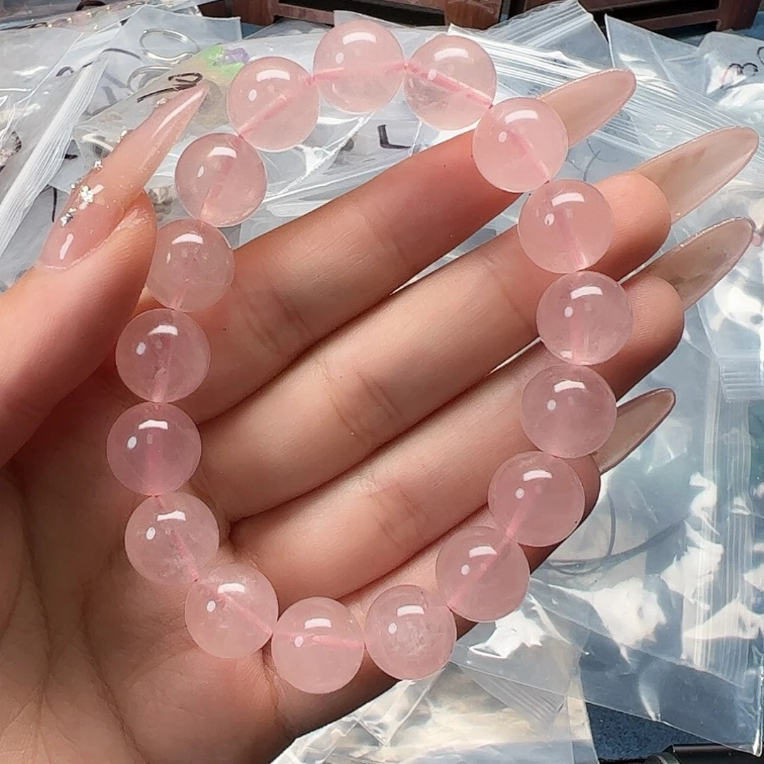 未镶嵌水晶手链8粉水